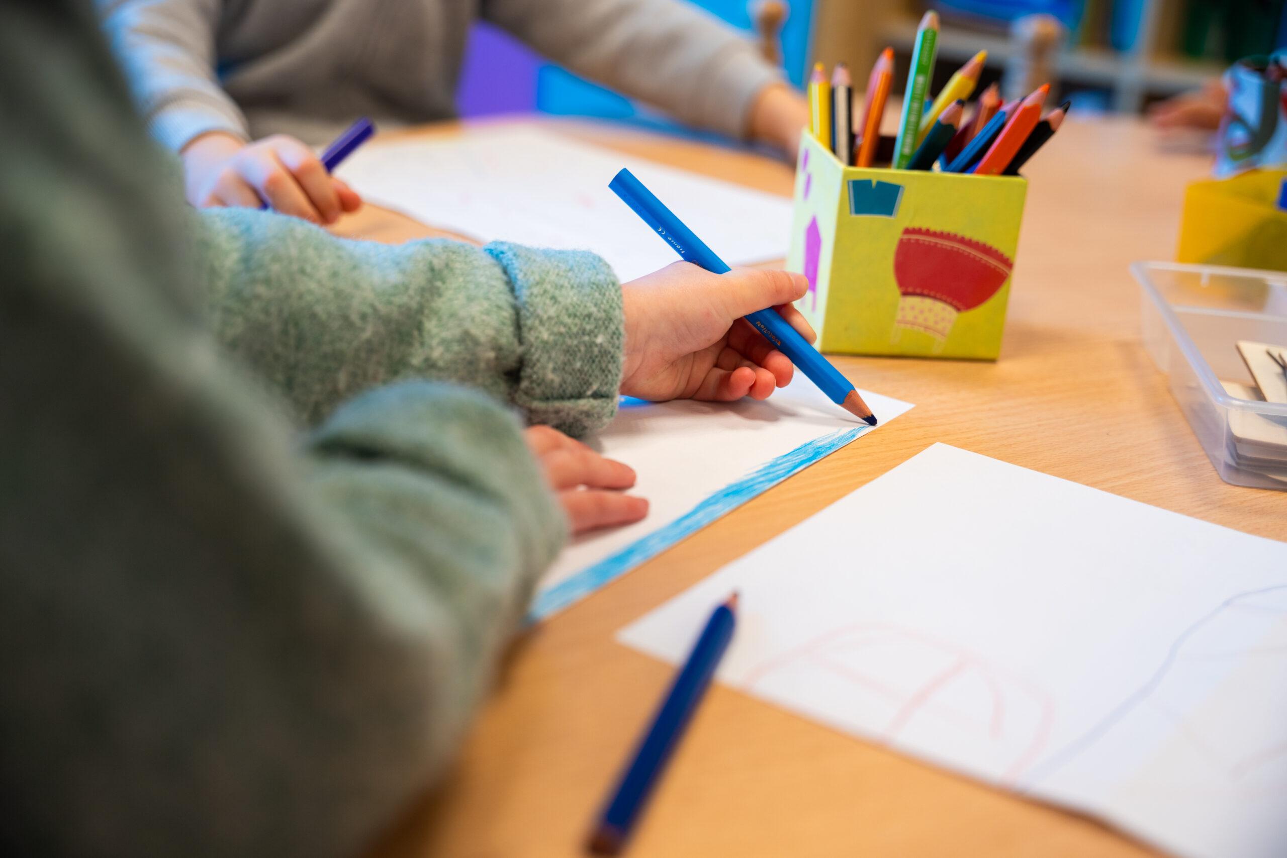 Classe de maternelle bilingue à New School Lyon : alternance français-anglais par journées